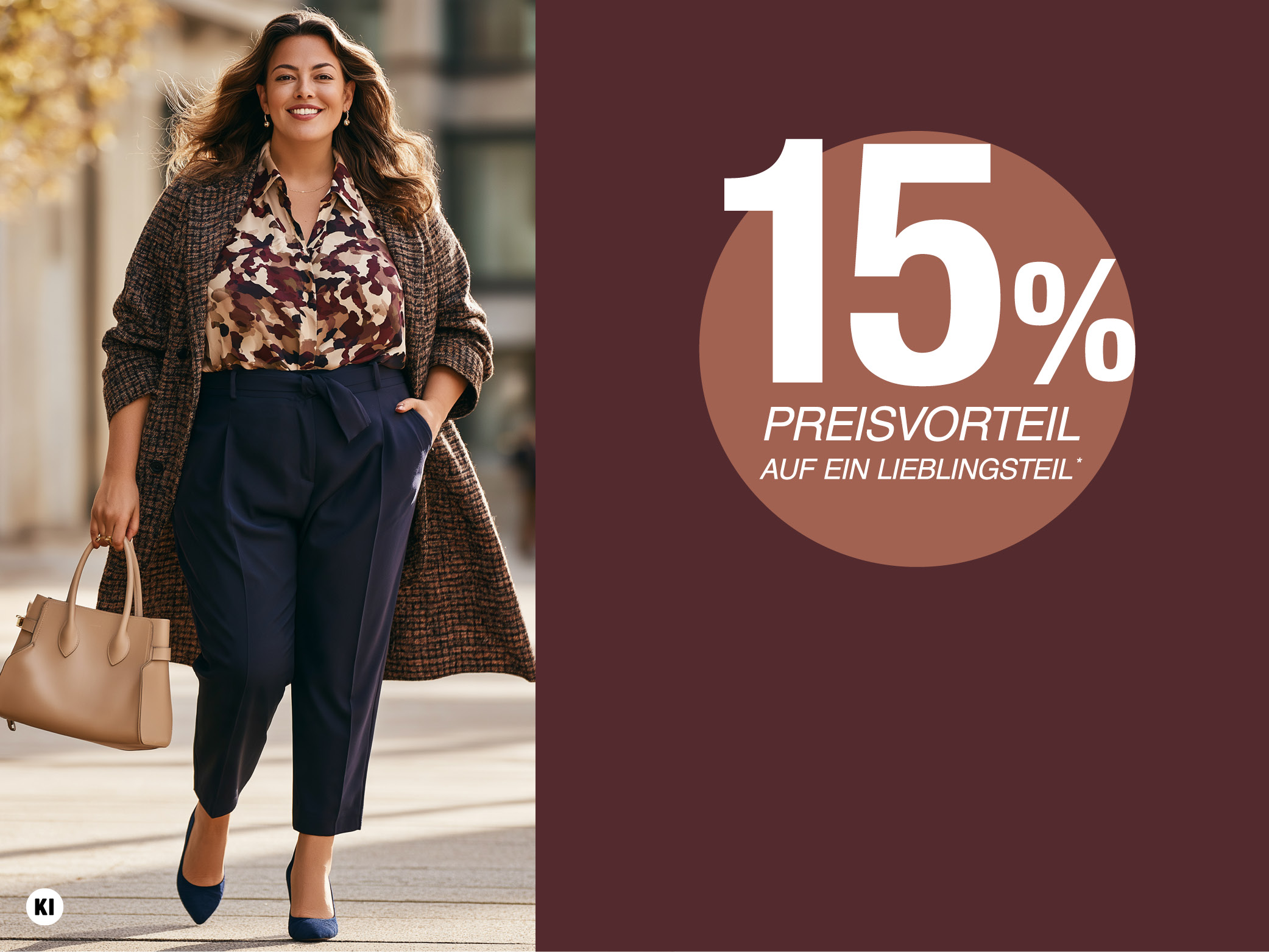 🤎 Mehr Mode für schöne Kurven – 15 % auf Ihr Lieblingsteil*